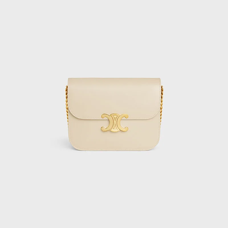 COLLEGE TRIOMPHE BAG IN SHINY CALFSKIN