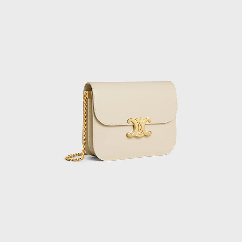 COLLEGE TRIOMPHE BAG IN SHINY CALFSKIN