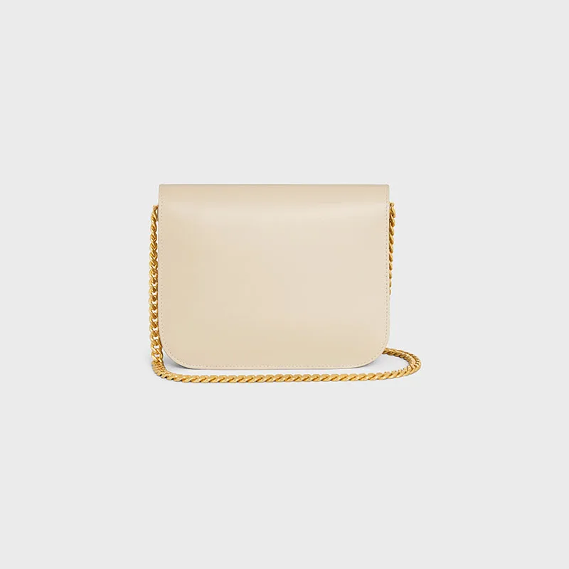 COLLEGE TRIOMPHE BAG IN SHINY CALFSKIN