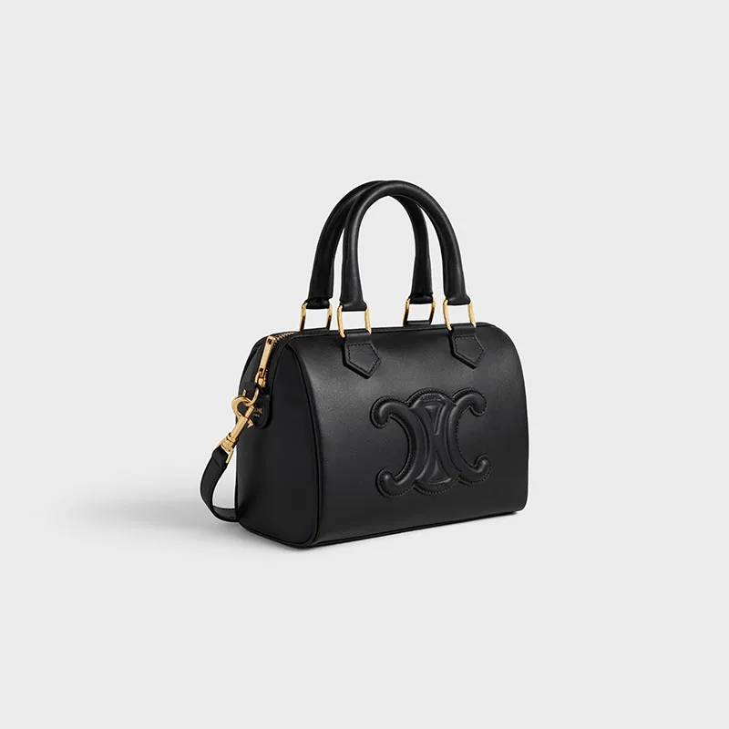 SMALL BOSTON CUIR TRIOMPHE IN SMOOTH CALFSKIN