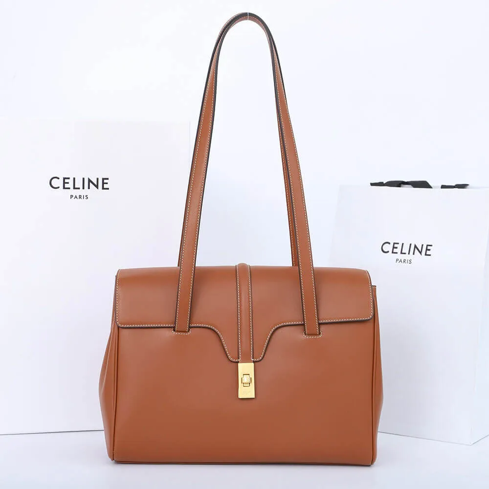 CELINE Medium Soft 16 Bag in Smooth Calfskin(High-end Grade)