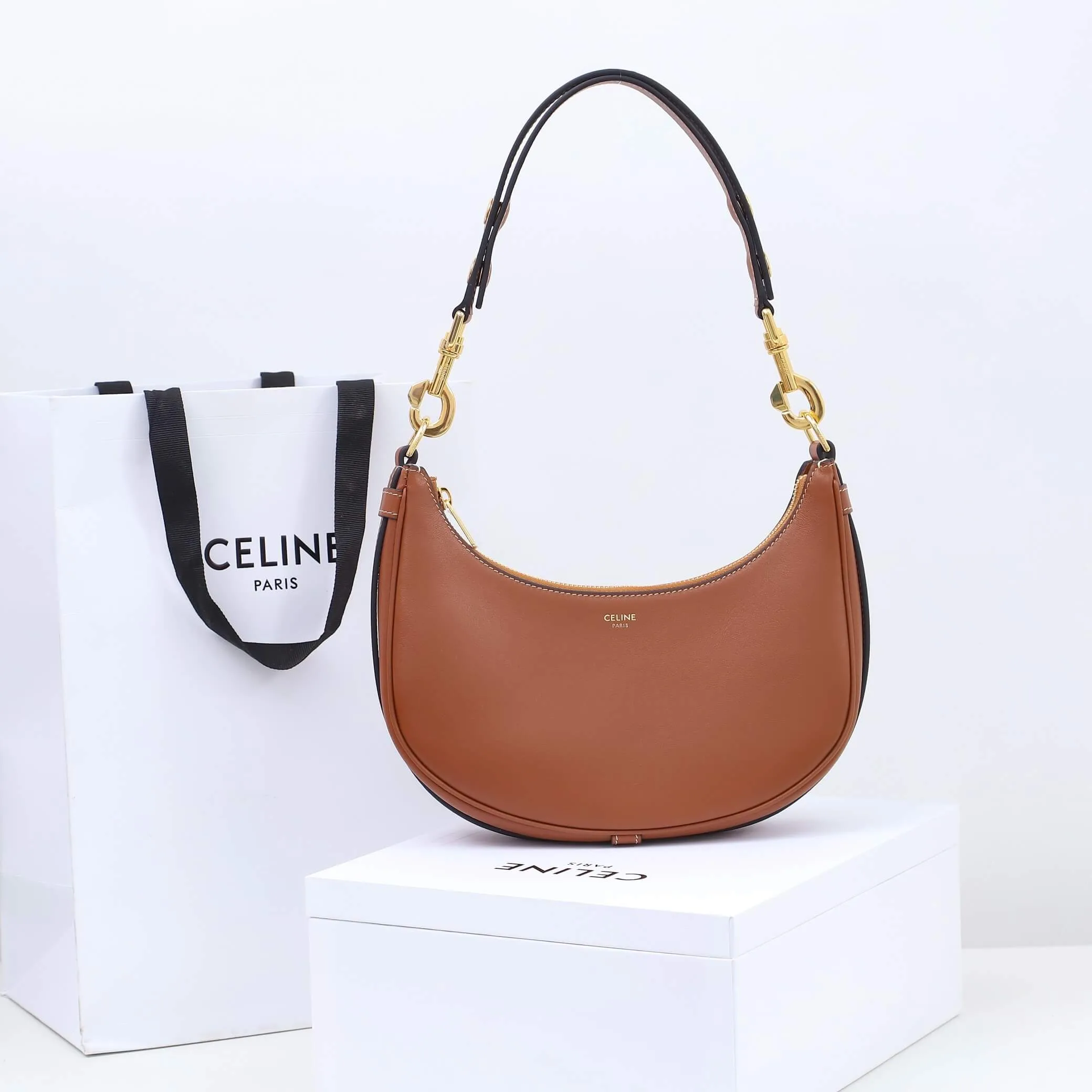 CELINE Medium Ava Shoulder Bag in Smooth Calfskin