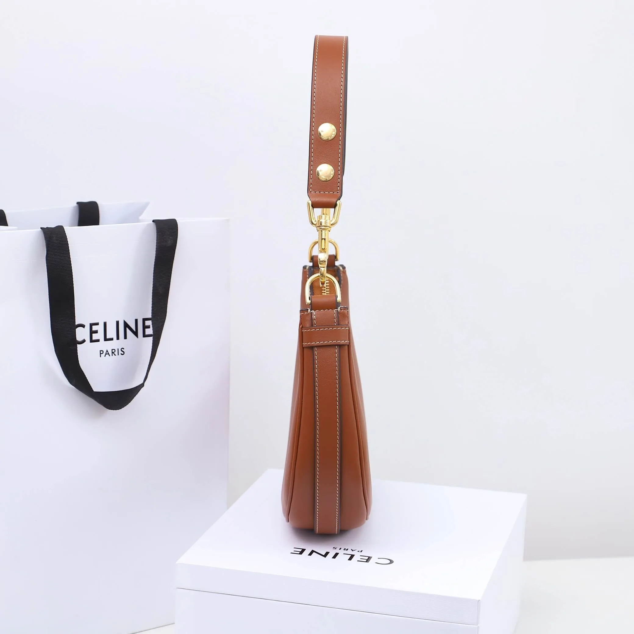 CELINE Medium Ava Shoulder Bag in Smooth Calfskin