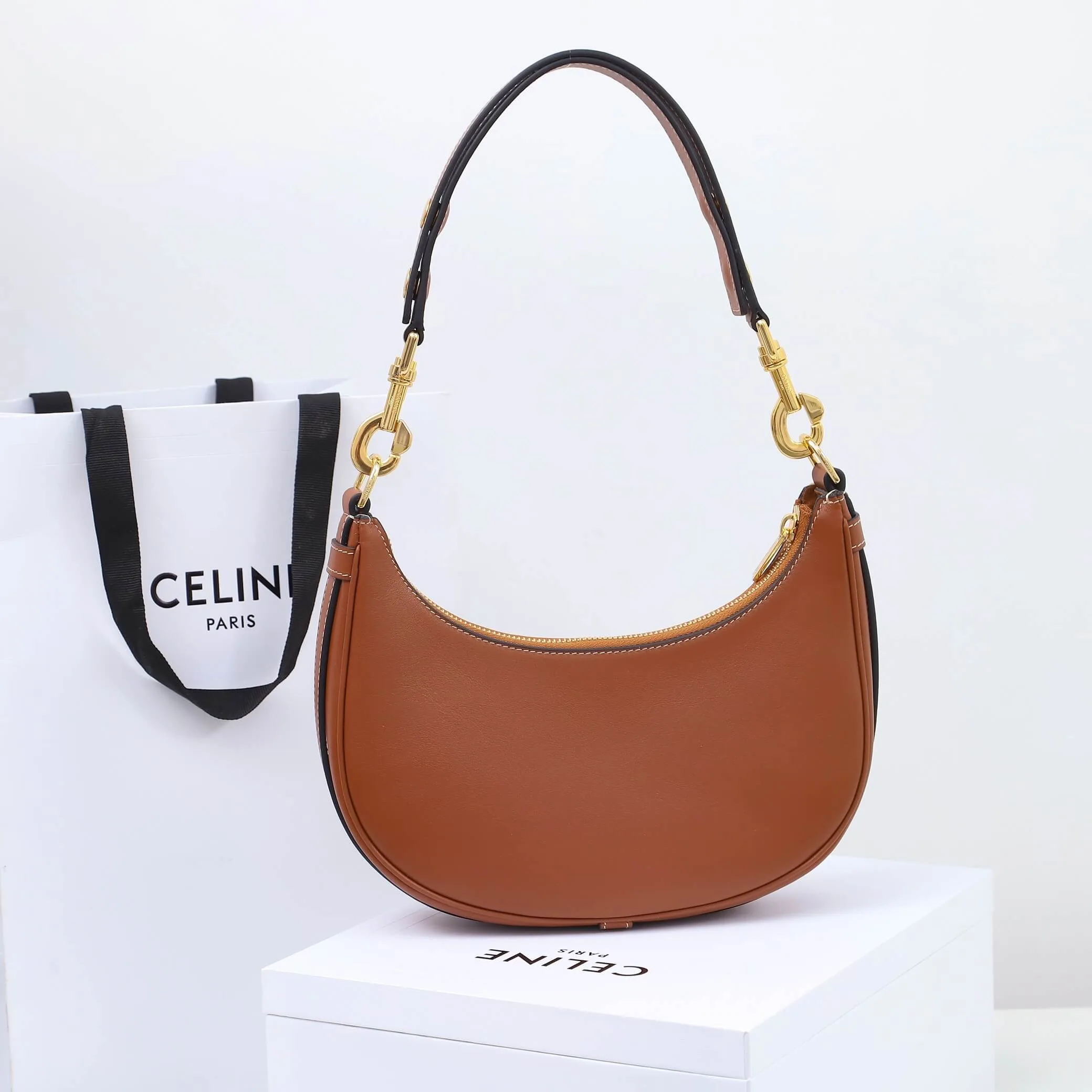 CELINE Medium Ava Shoulder Bag in Smooth Calfskin