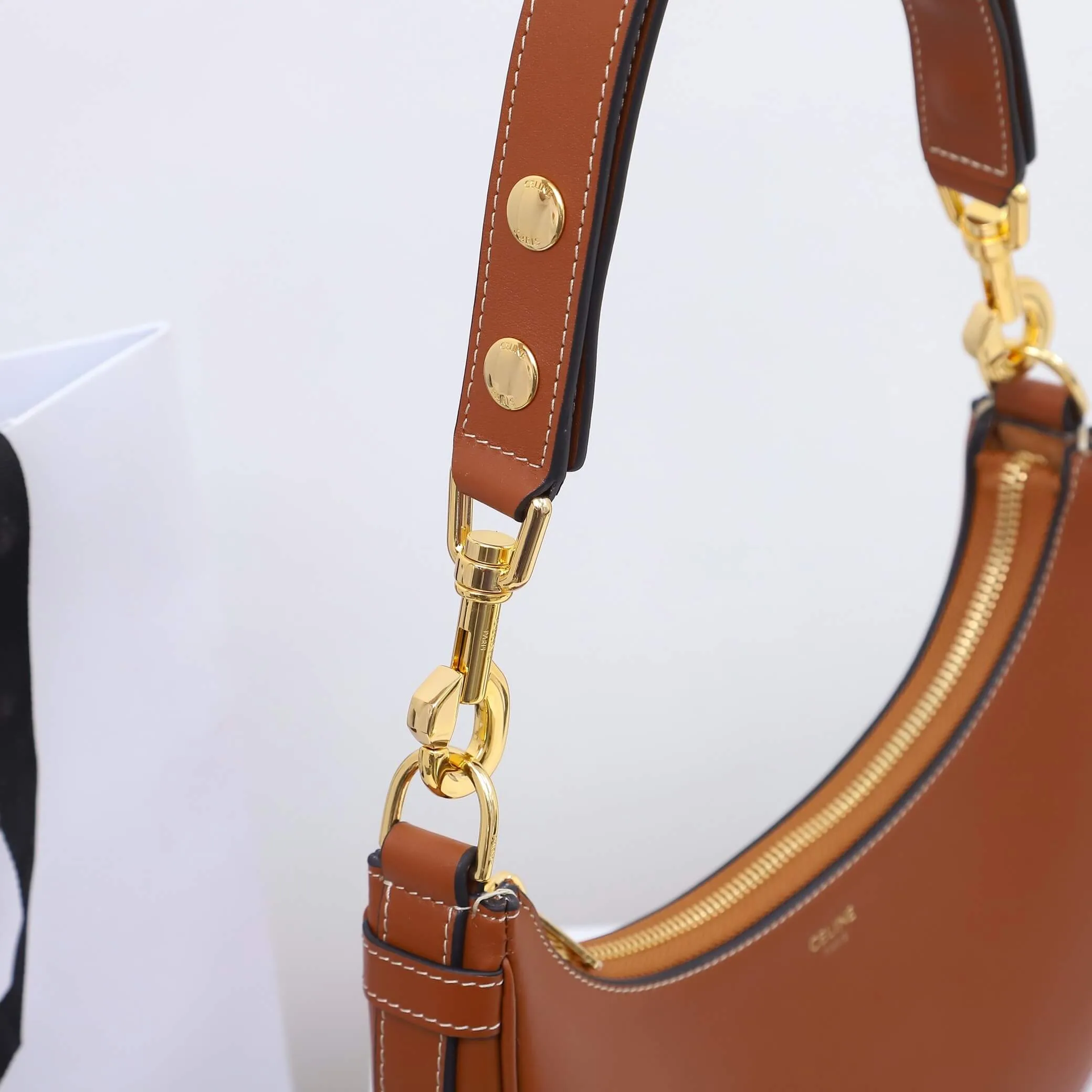 CELINE Medium Ava Shoulder Bag in Smooth Calfskin