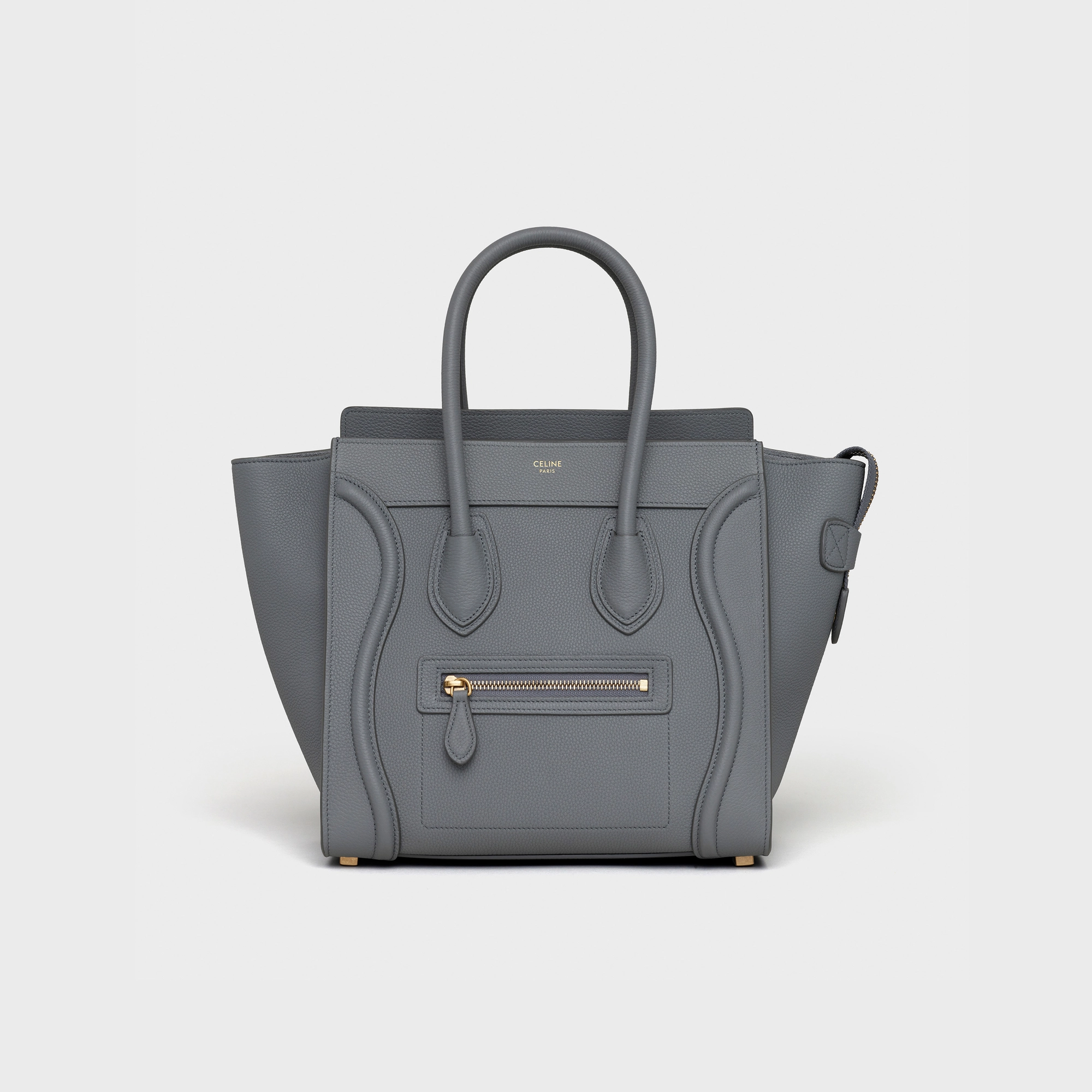 Micro Luggage handbag in baby drummed calfskin