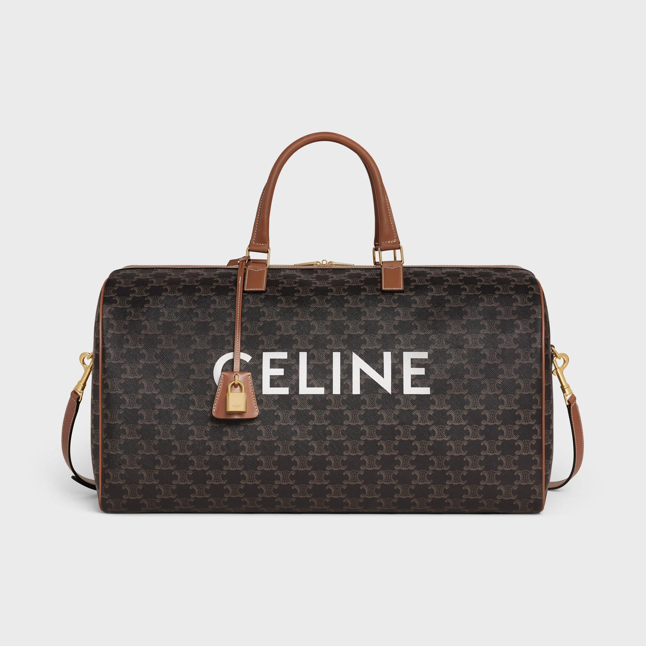 Large Voyage bag in Triomphe Canvas with Print
