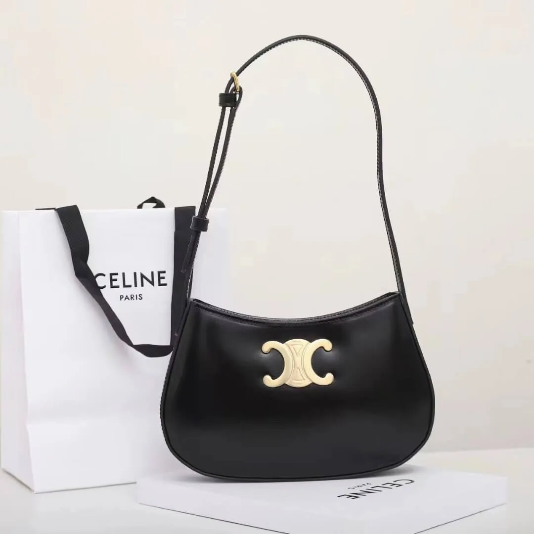 CELINE TILLY medium bag in shiny calf leather