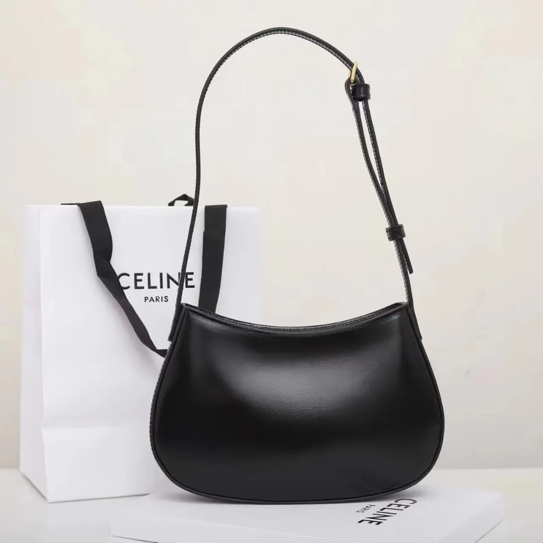 CELINE TILLY medium bag in shiny calf leather