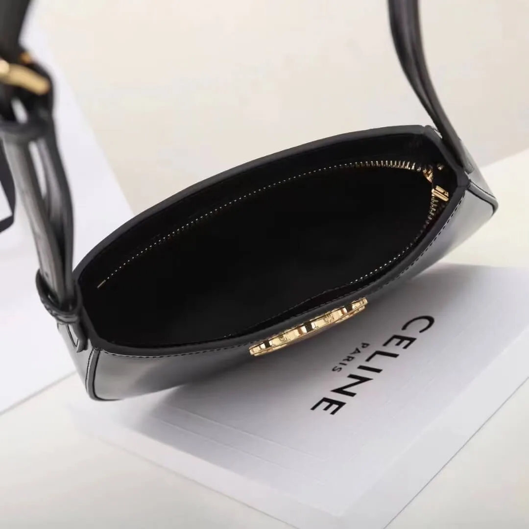 CELINE TILLY medium bag in shiny calf leather