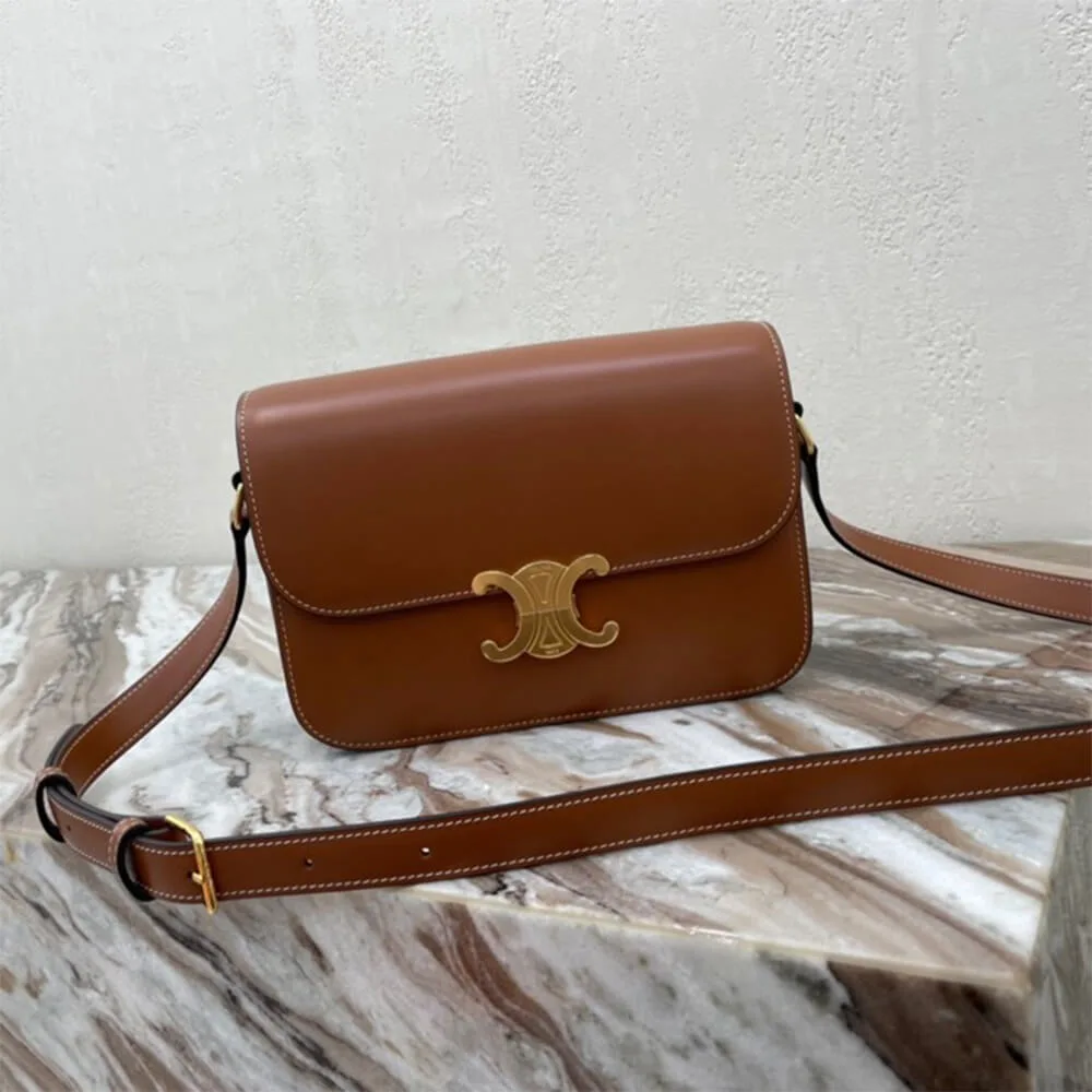 CELINE CLASSIQUE TRIOMPHE BAG IN CALFSKIN