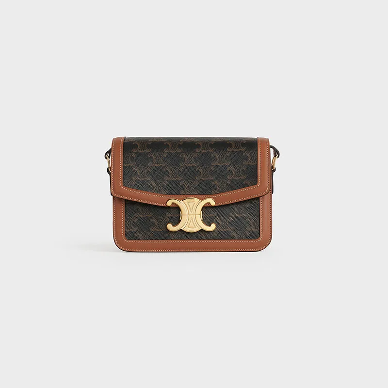 TEEN TRIOMPHE BAG IN TRIOMPHE CANVAS AND CALFSKIN
