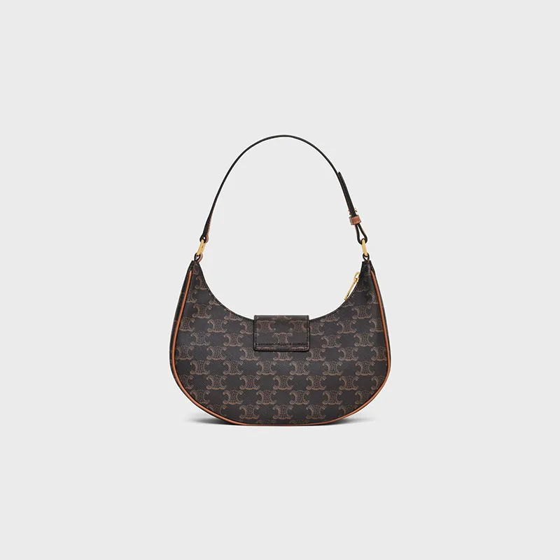 AVA TRIOMPHE SOFT BAG IN TRIOMPHE CANVAS AND CALFSKIN