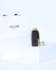 CELINE CLAUDE shiny cowhide leather chain shoulder bag