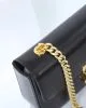 CELINE CLAUDE shiny cowhide leather chain shoulder bag