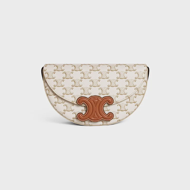 BESACE CUIR TRIOMPHE IN TRIOMPHE CANVAS AND CALFSKIN