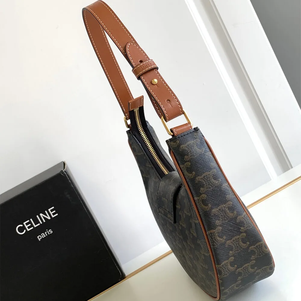 CELINE AVA TRIOMPHE medium bag with logo print