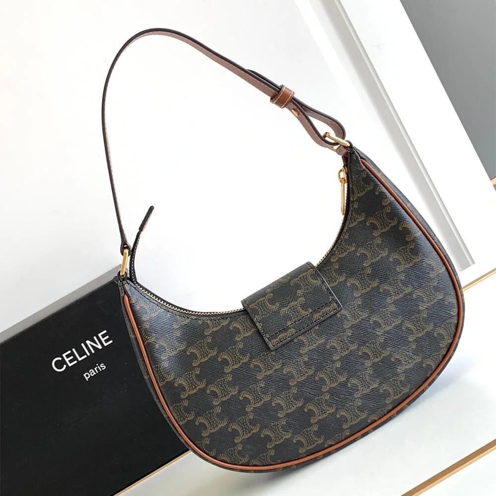 CELINE AVA TRIOMPHE medium bag with logo print