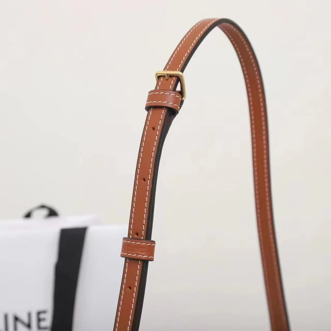 CELINE TILLY medium bag in shiny calf leather