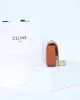 CELINE CLAUDE shiny cowhide leather chain shoulder bag