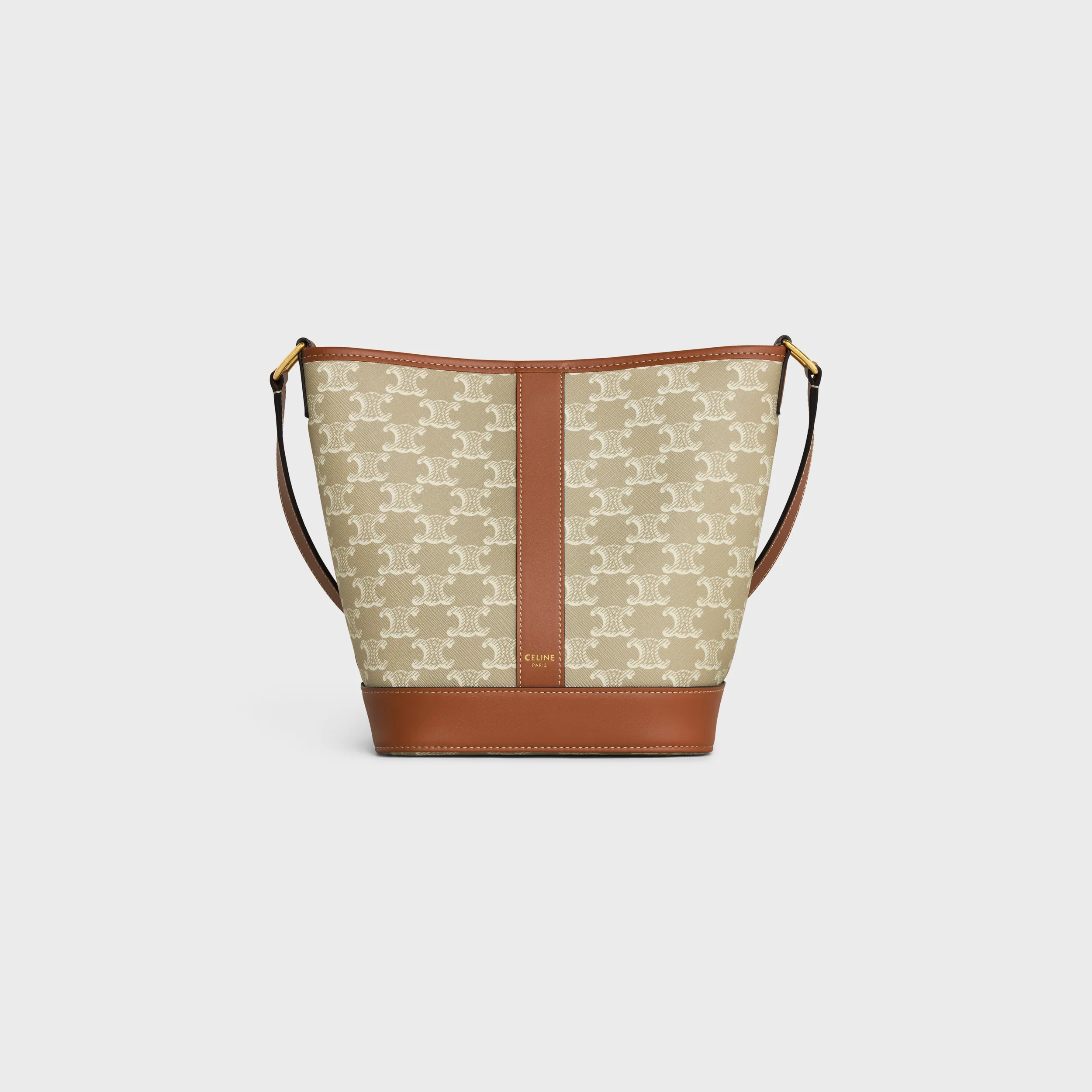 Small Bucket in Triomphe Canvas and calfskin