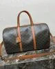 CELINE Large Travel Bag in Logo Print and Calfskin