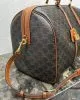CELINE Large Travel Bag in Logo Print and Calfskin