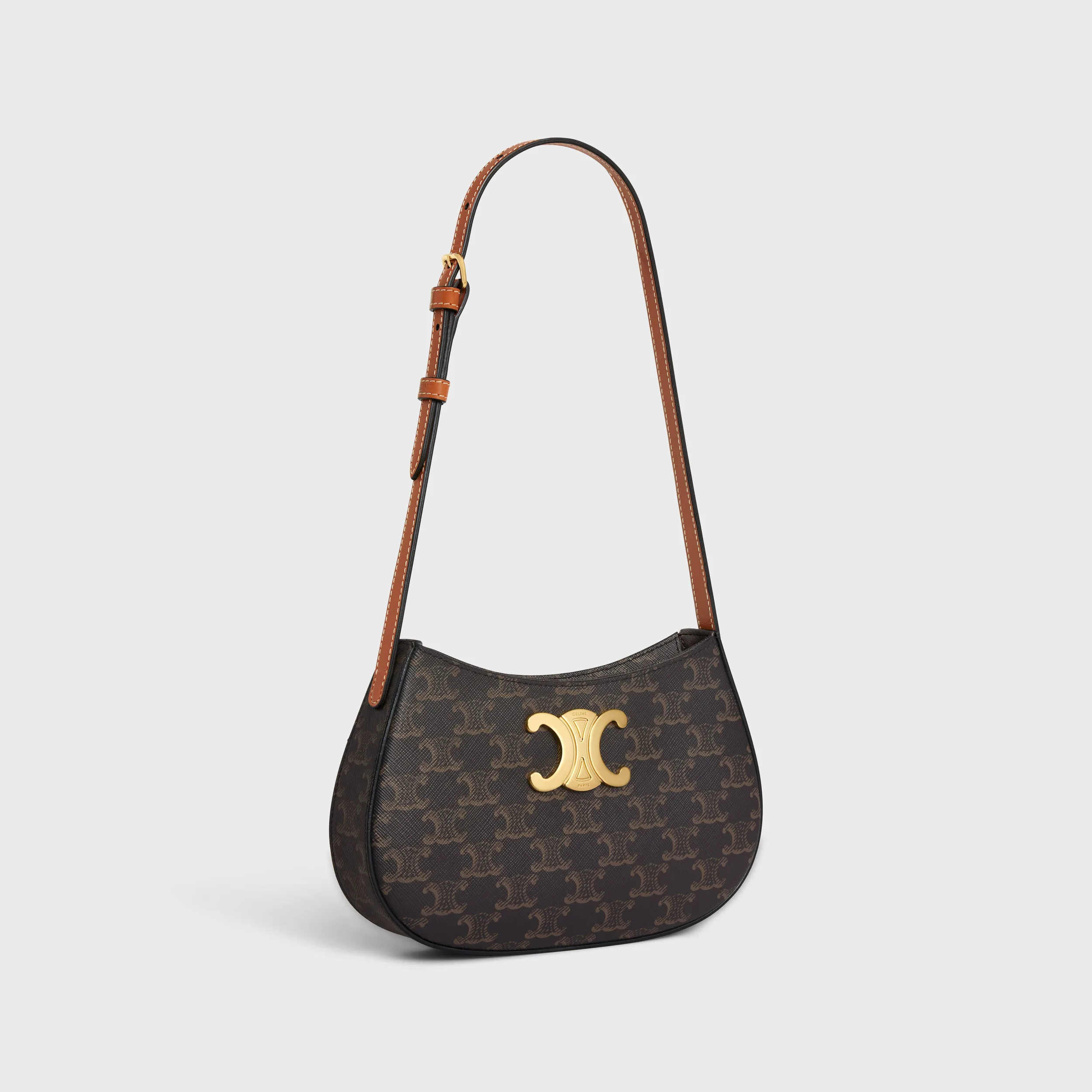 MEDIUM TILLY BAG in Triomphe canvas and calfskin