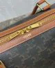CELINE Medium duffle bag in logo-print calfskin