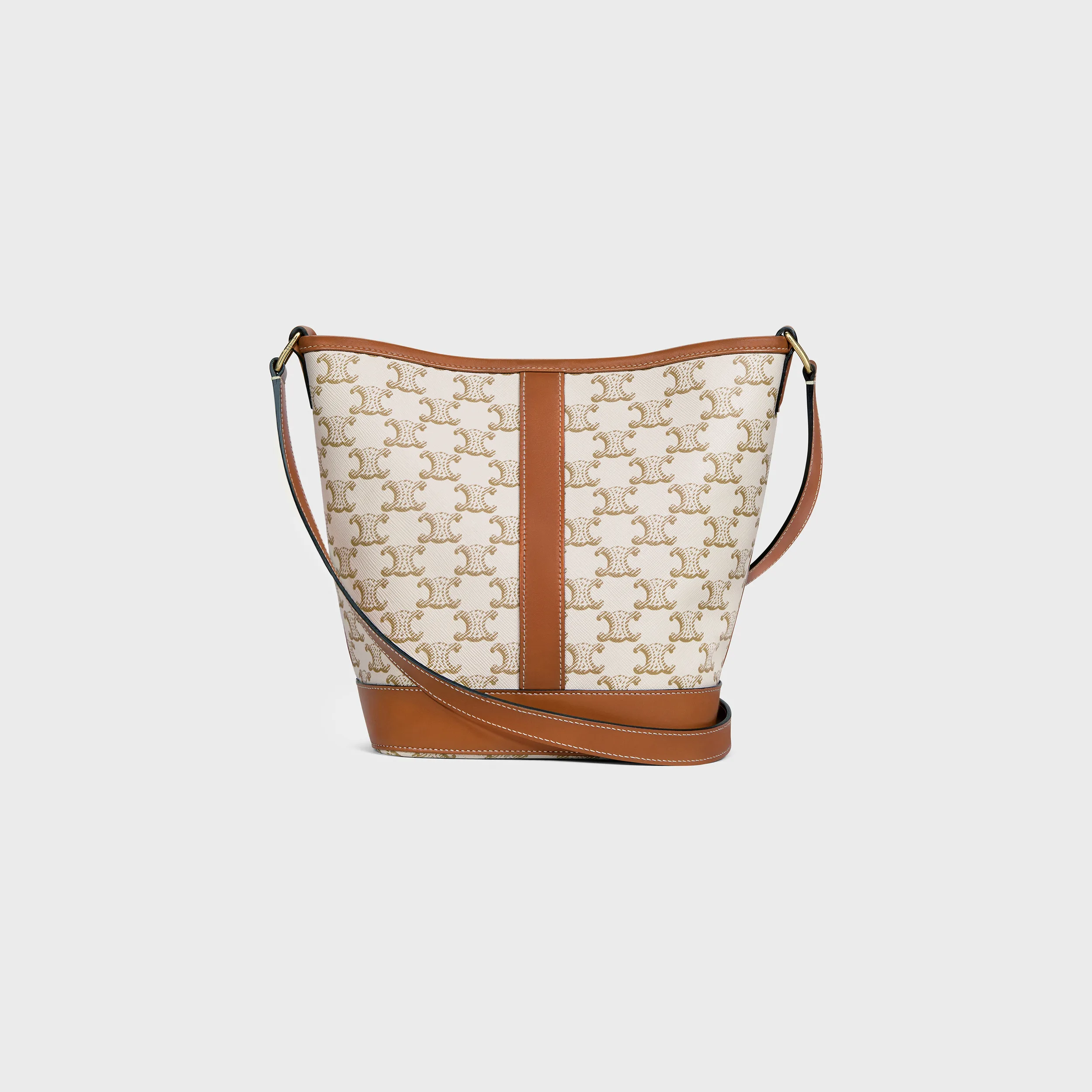Small Bucket in Triomphe Canvas and calfskin