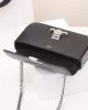 CELINE CLAUDE shiny cowhide leather chain shoulder bag