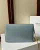 CELINE MARGO Shiny Calfskin Leather Chain Wallet
