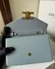 CELINE MARGO Shiny Calfskin Leather Chain Wallet