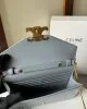 CELINE MARGO Shiny Calfskin Leather Chain Wallet