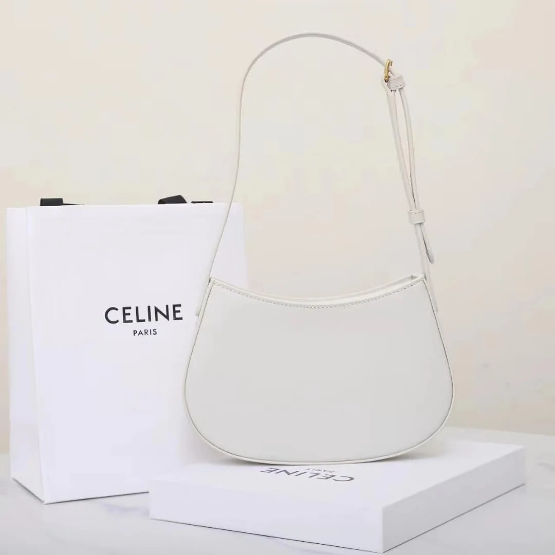 CELINE TILLY medium bag in shiny calf leather