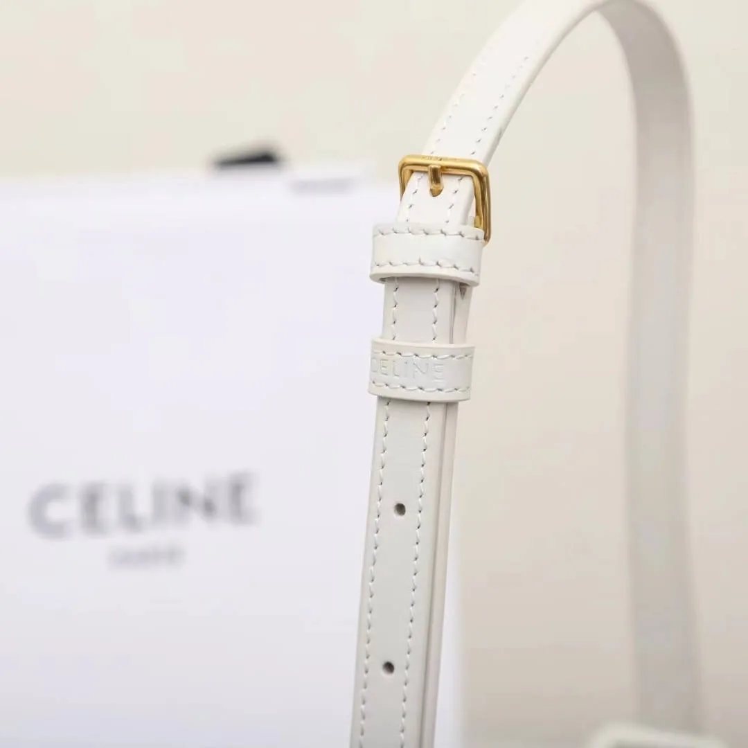 CELINE TILLY medium bag in shiny calf leather