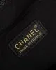 CHANEL Woven Straw Raffia Striped Medium Deauville Tote
