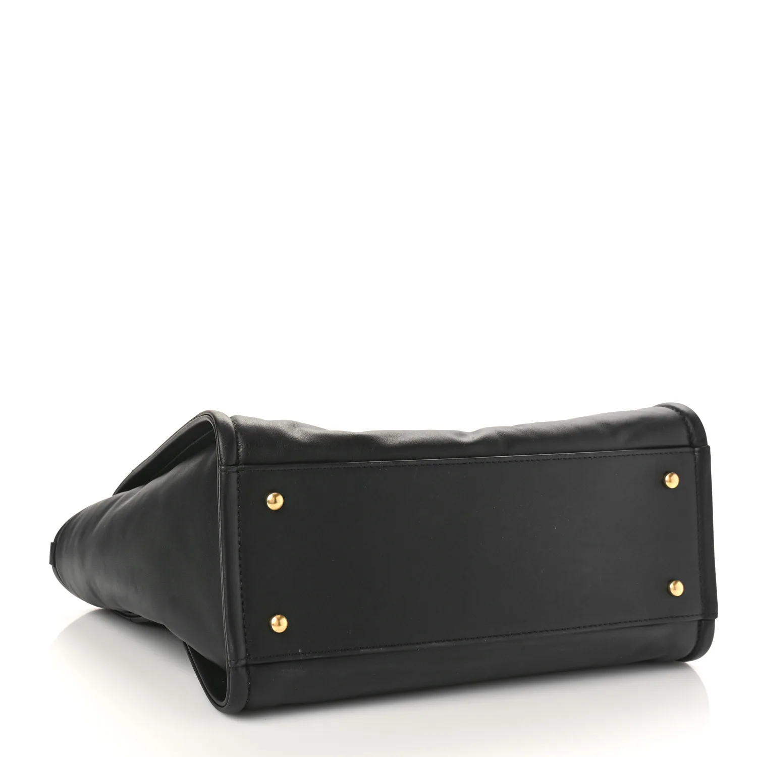 Calfskin Small Deauville Tote Black