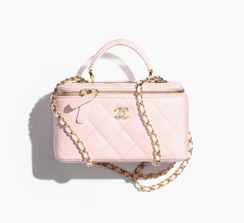 【🔥Special Offers🔥】CHANEL Long Vanity with chain-Light Pink