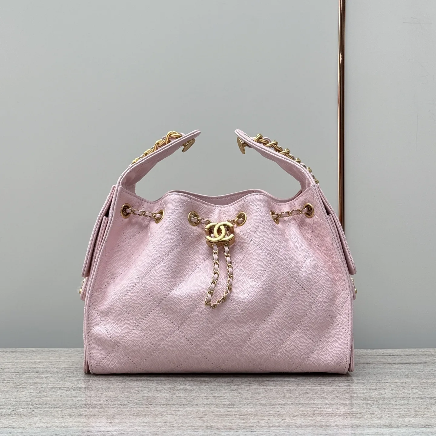 CHANEL 25 Small Handbag-Light Pink