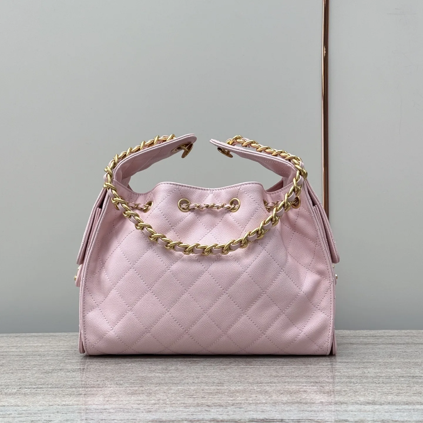 CHANEL 25 Small Handbag-Light Pink