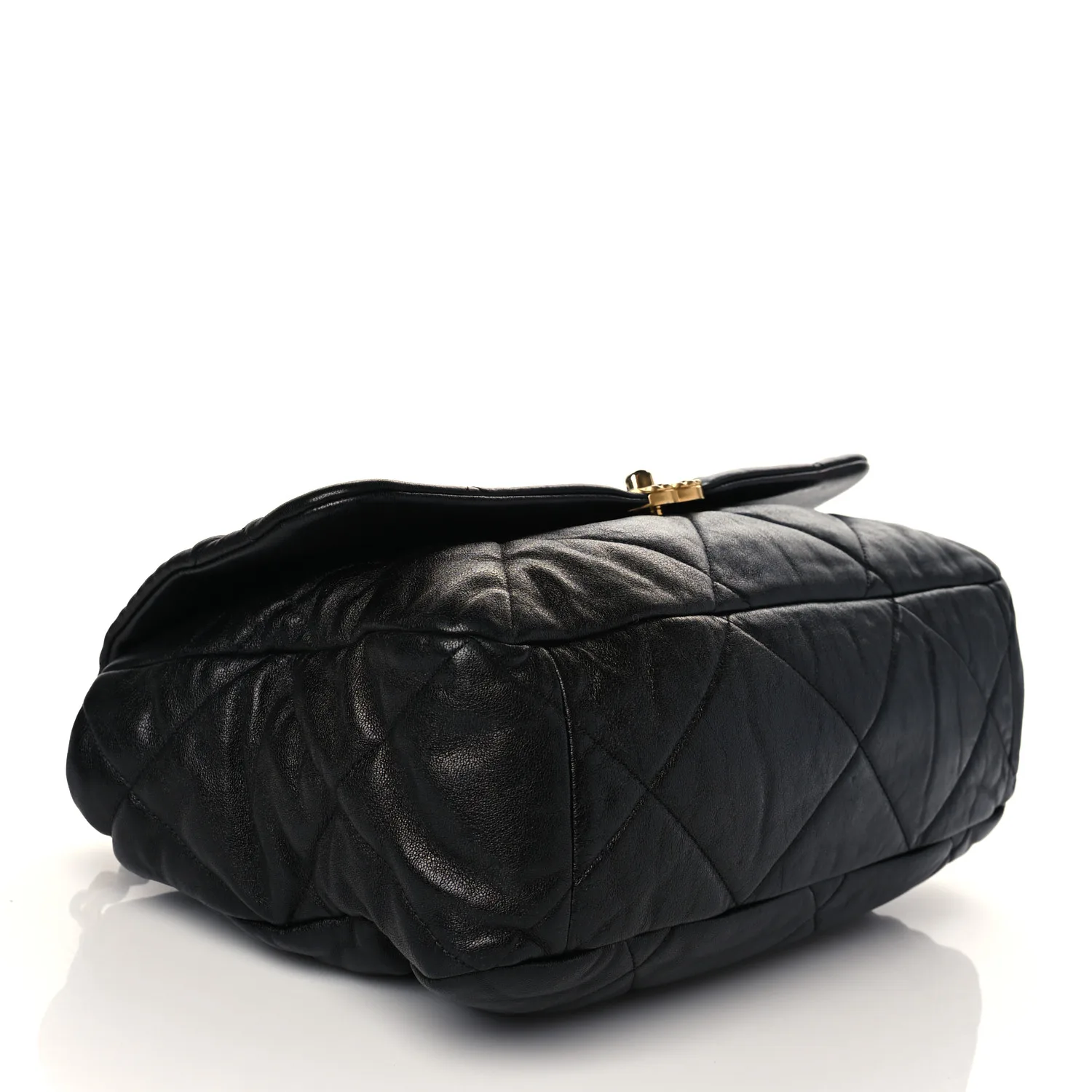 Lambskin Quilted Chanel 19 Flap Black