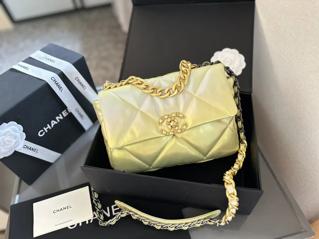 CLASSIC FLAP Small Medium Bag Silver Gold Reverse Hardw