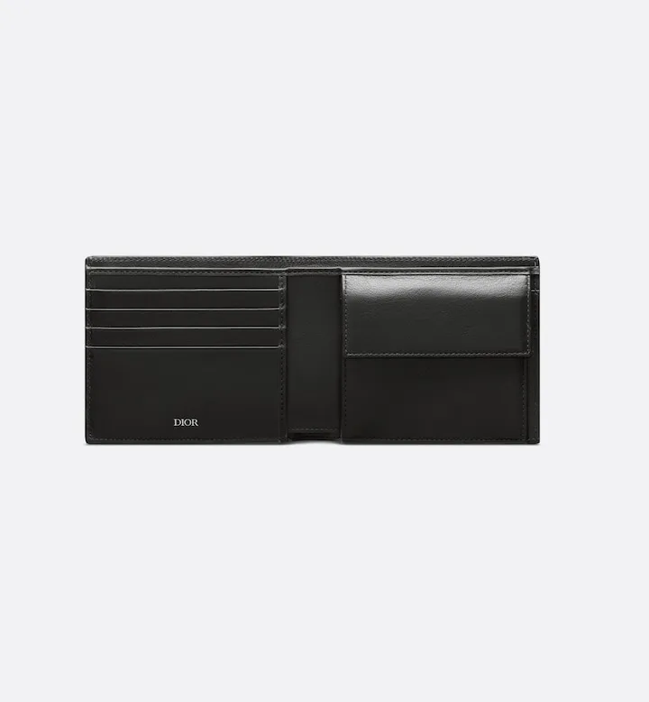 Bifold Wallet Black CD Diamond Canvas