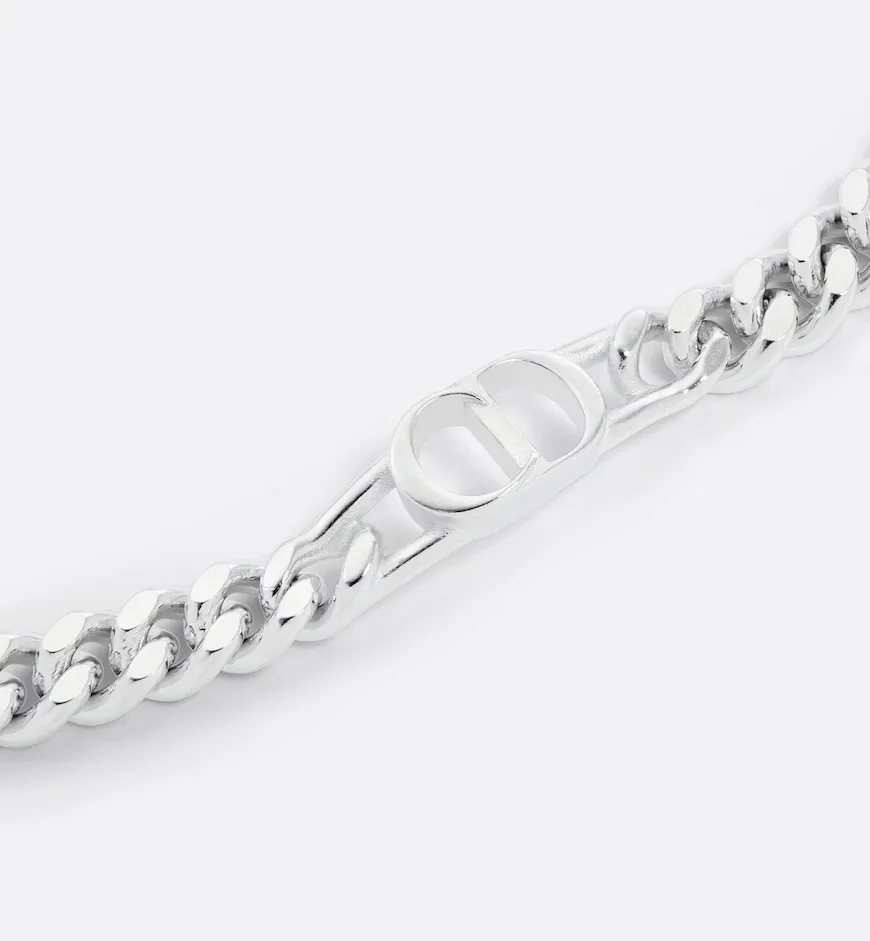 CD Icon Thin Chain Link Bracelet