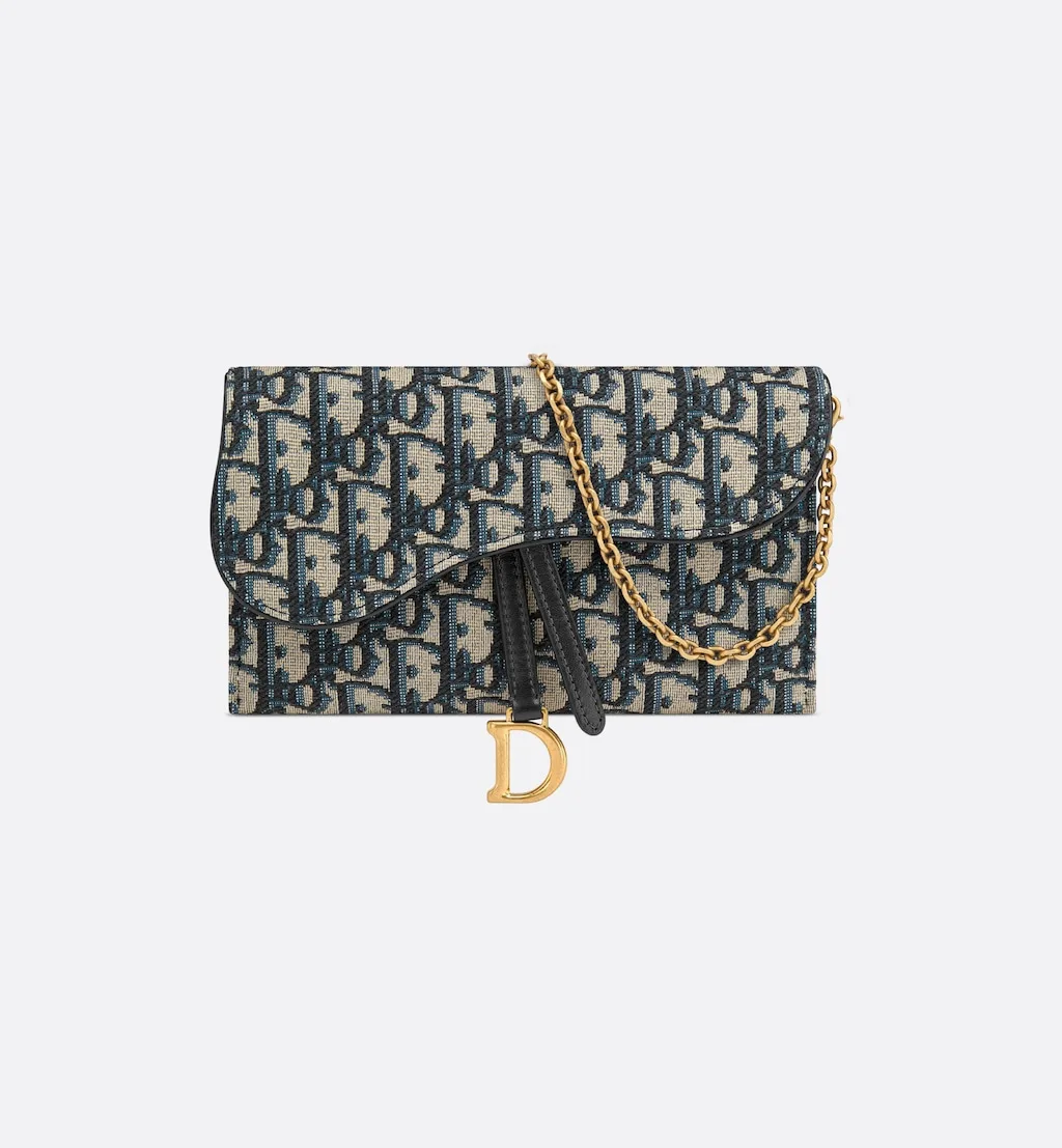Long Saddle Wallet with Chain
