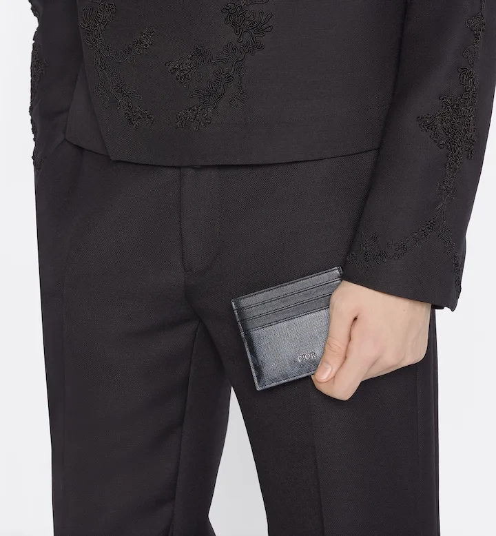 Card Holder Black CD Diamond Canvas