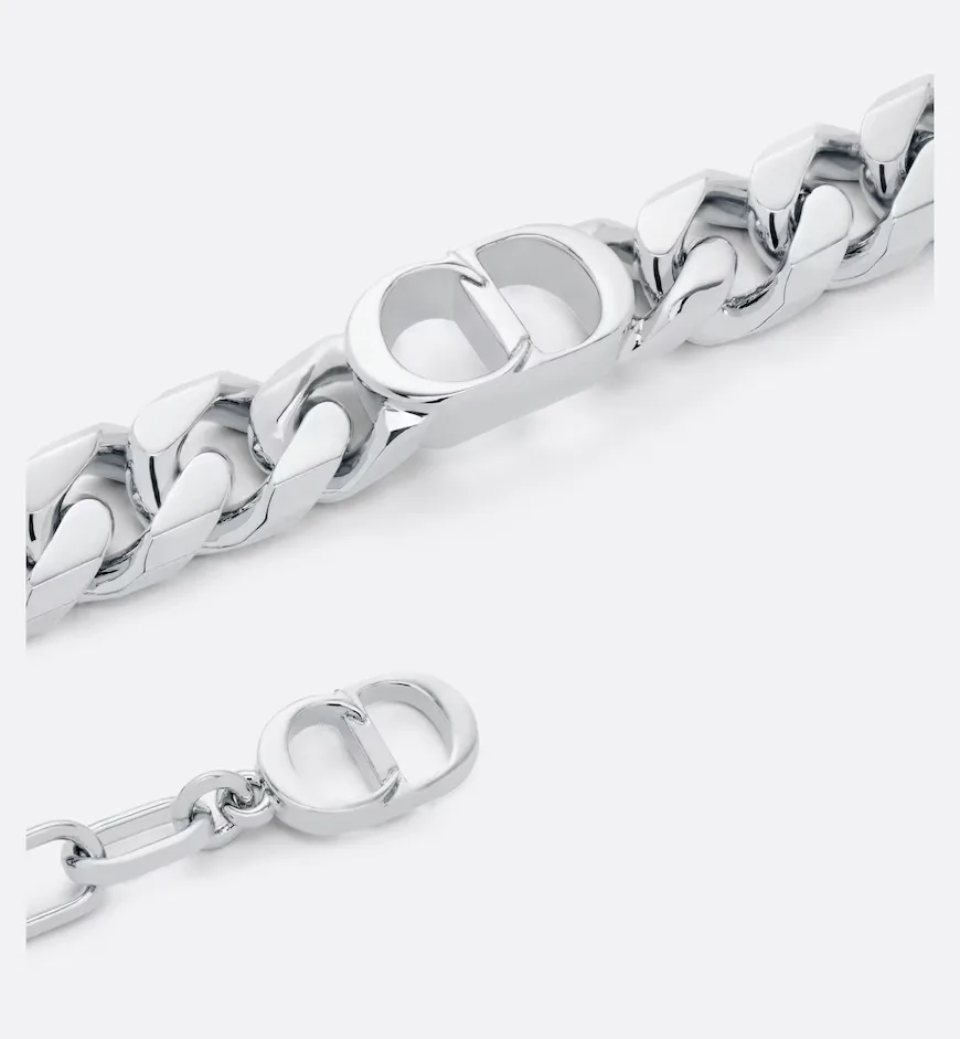 CD Icon Thin Chain Link Bracelet