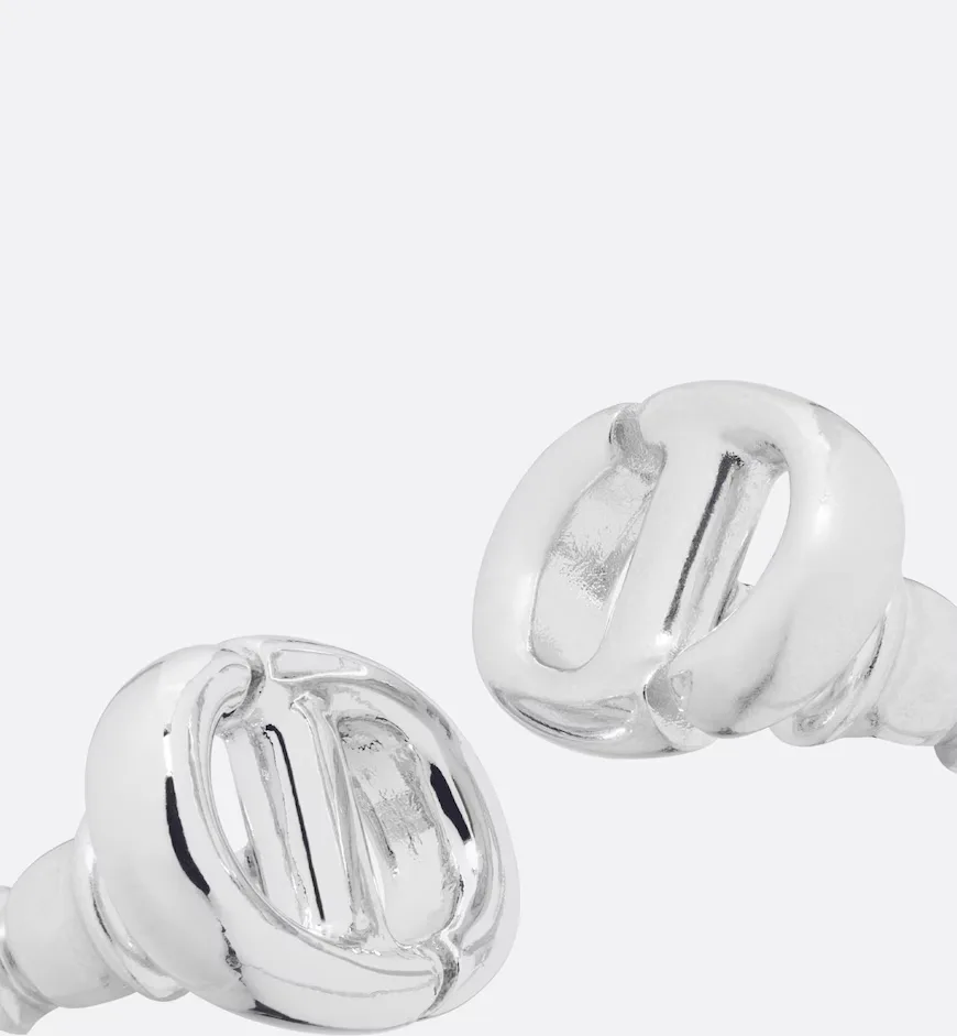 CD Navy Stud Earrings