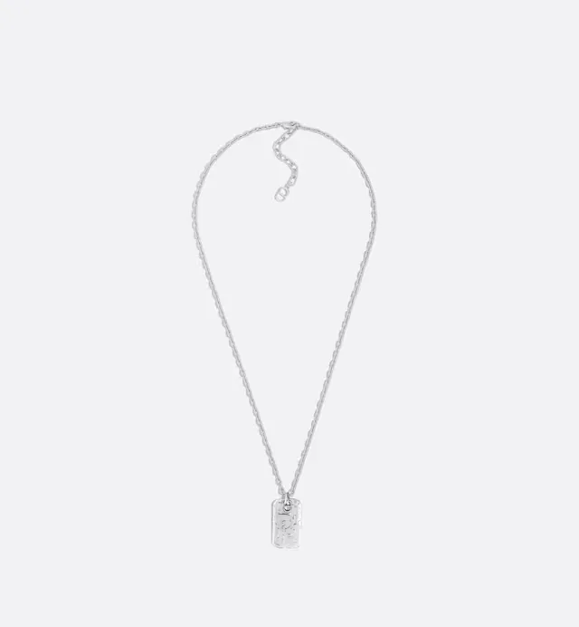 Oblique Plate Pendant Necklace